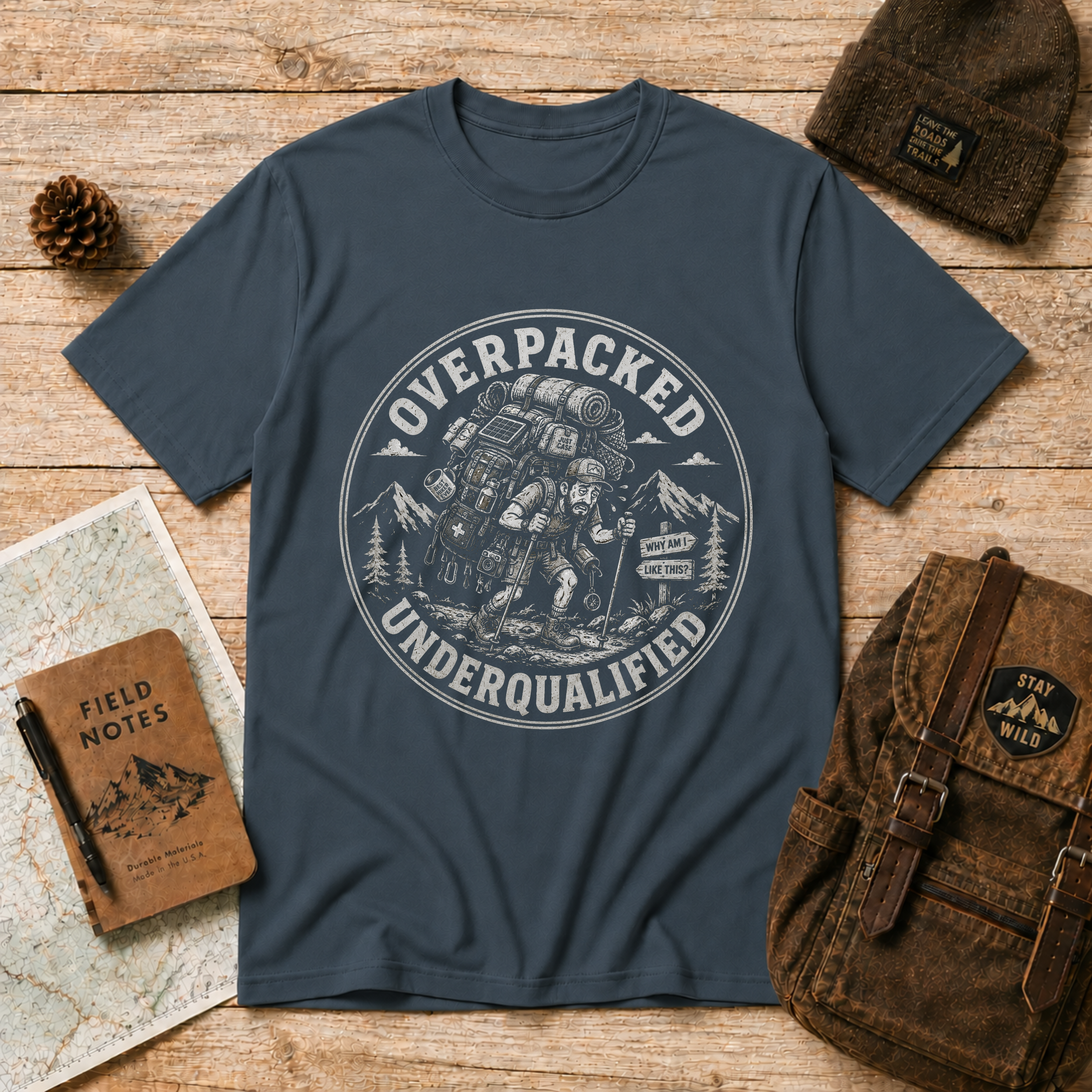 Overpacked Underqualified Tee