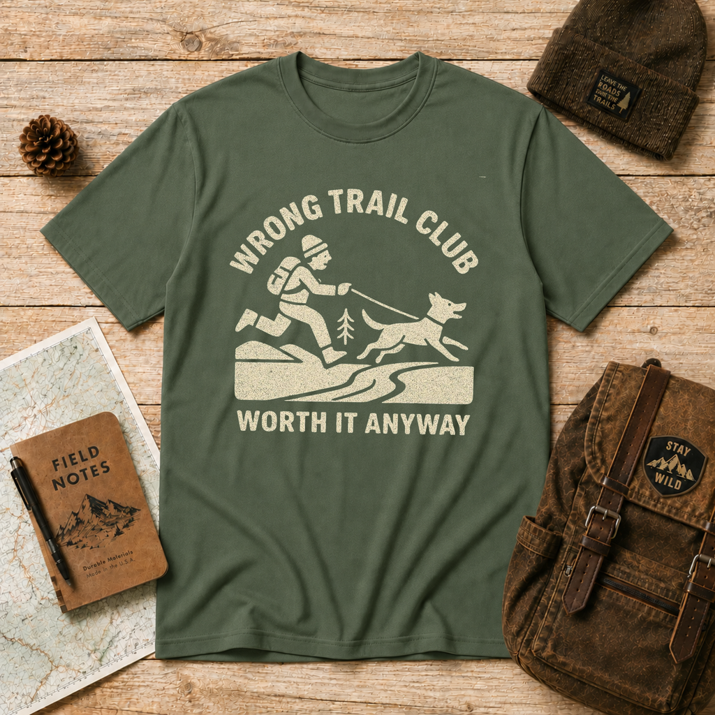 Wrong Trail Club T-Shirt, Worth it anyway