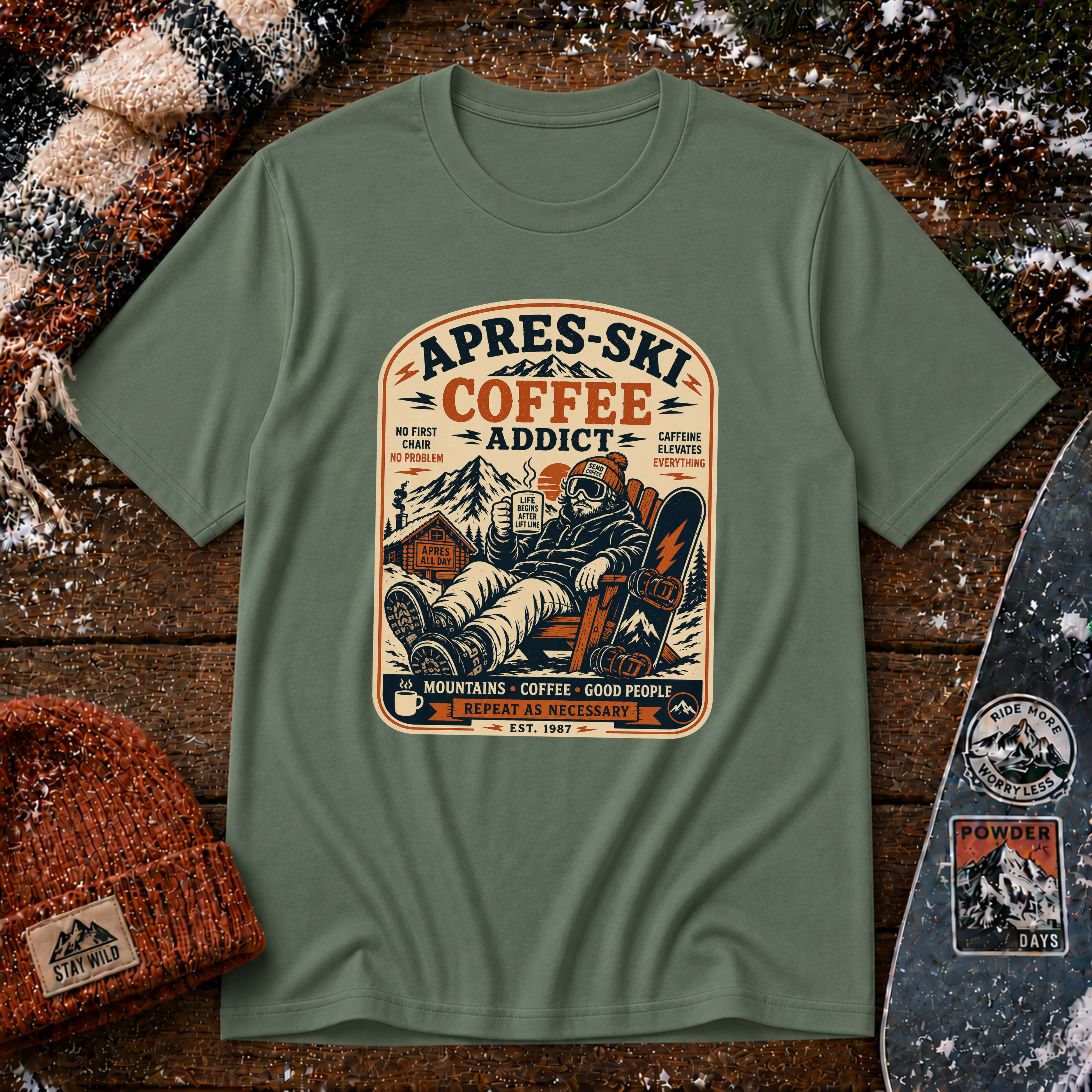 Apres Ski Coffee Addict T-Shirt