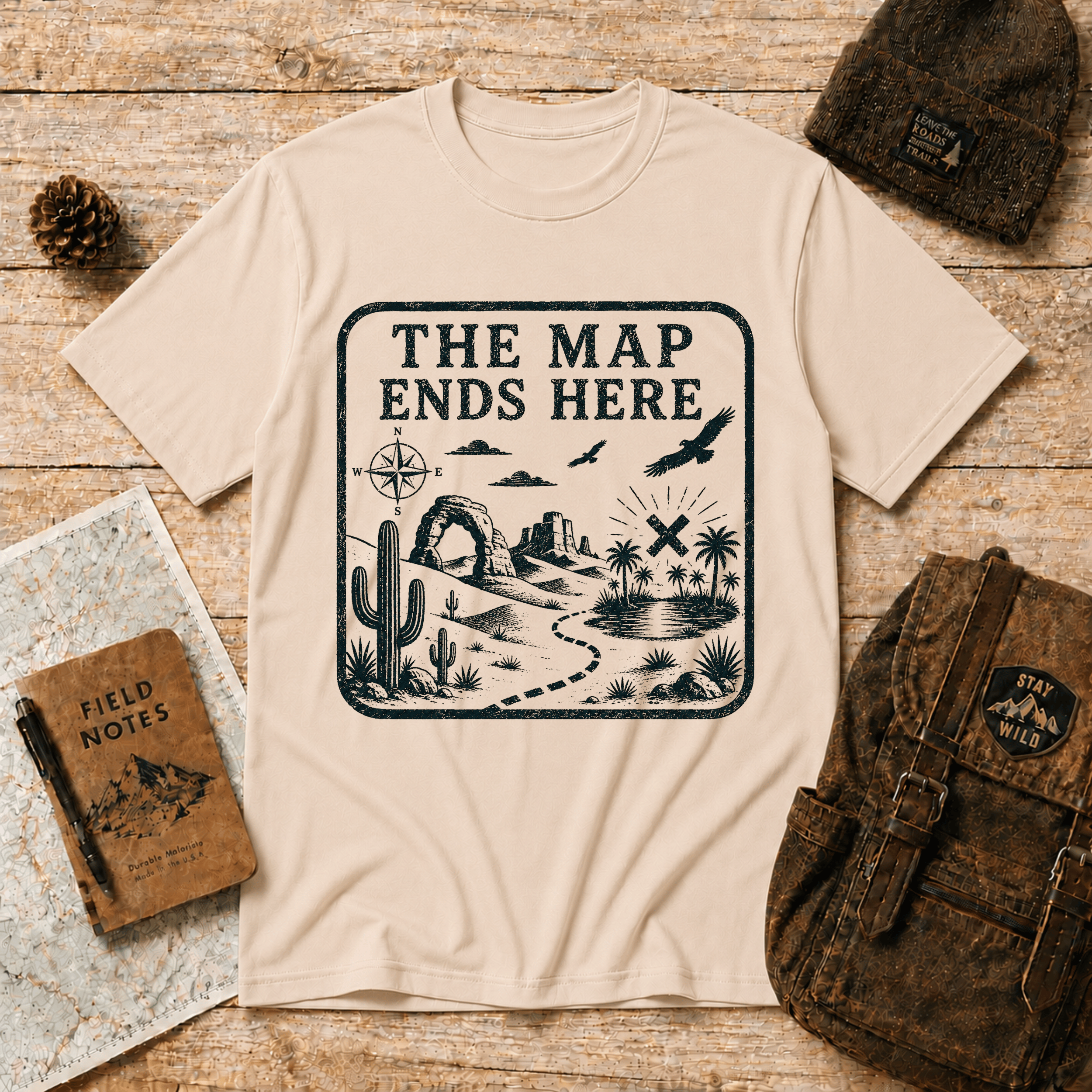 The Map Ends Here Desert Edition T-Shirt
