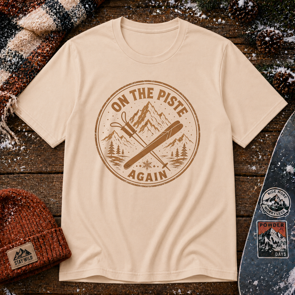 On The Piste Again Brown T-Shirt