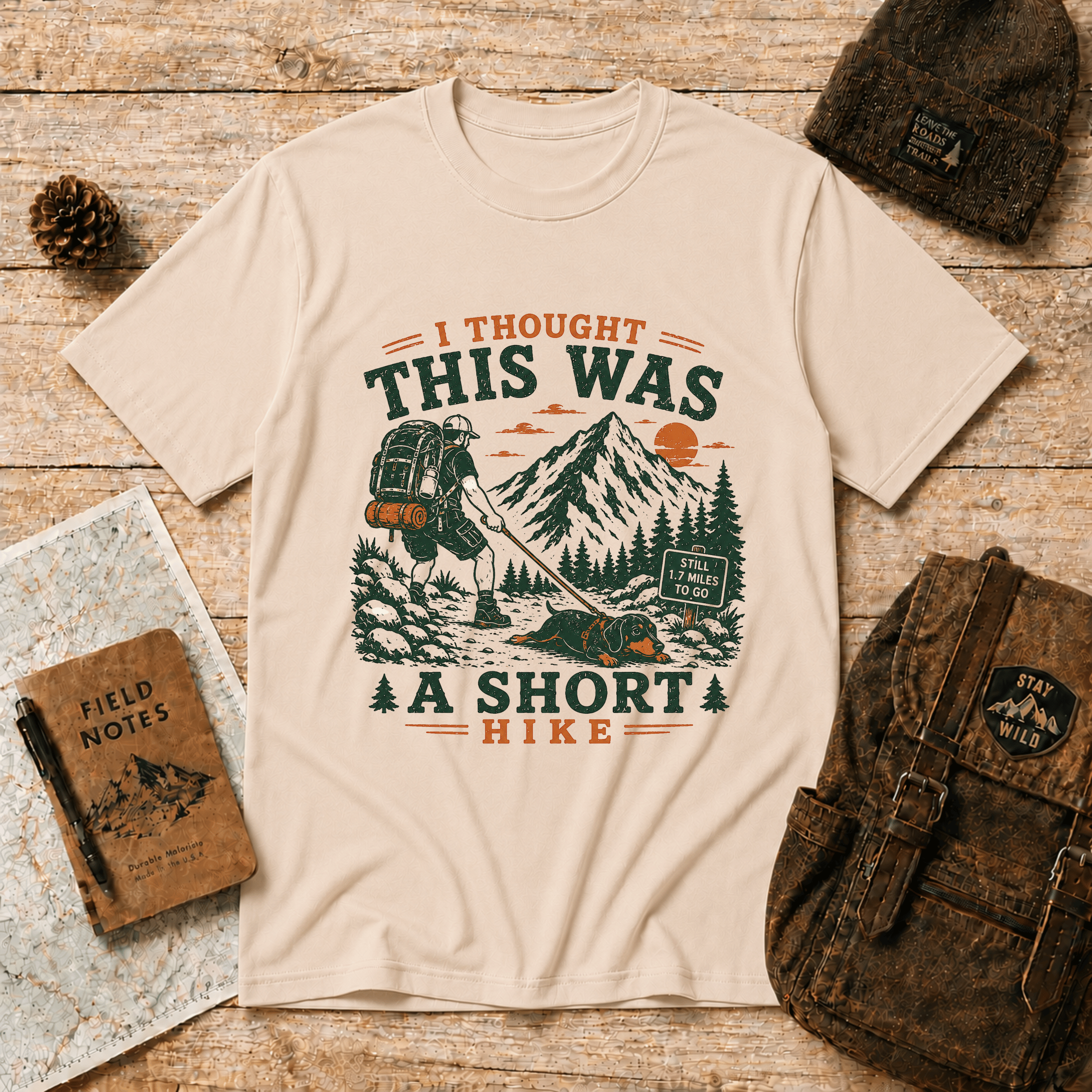 Short hike Daschund T-Shirt
