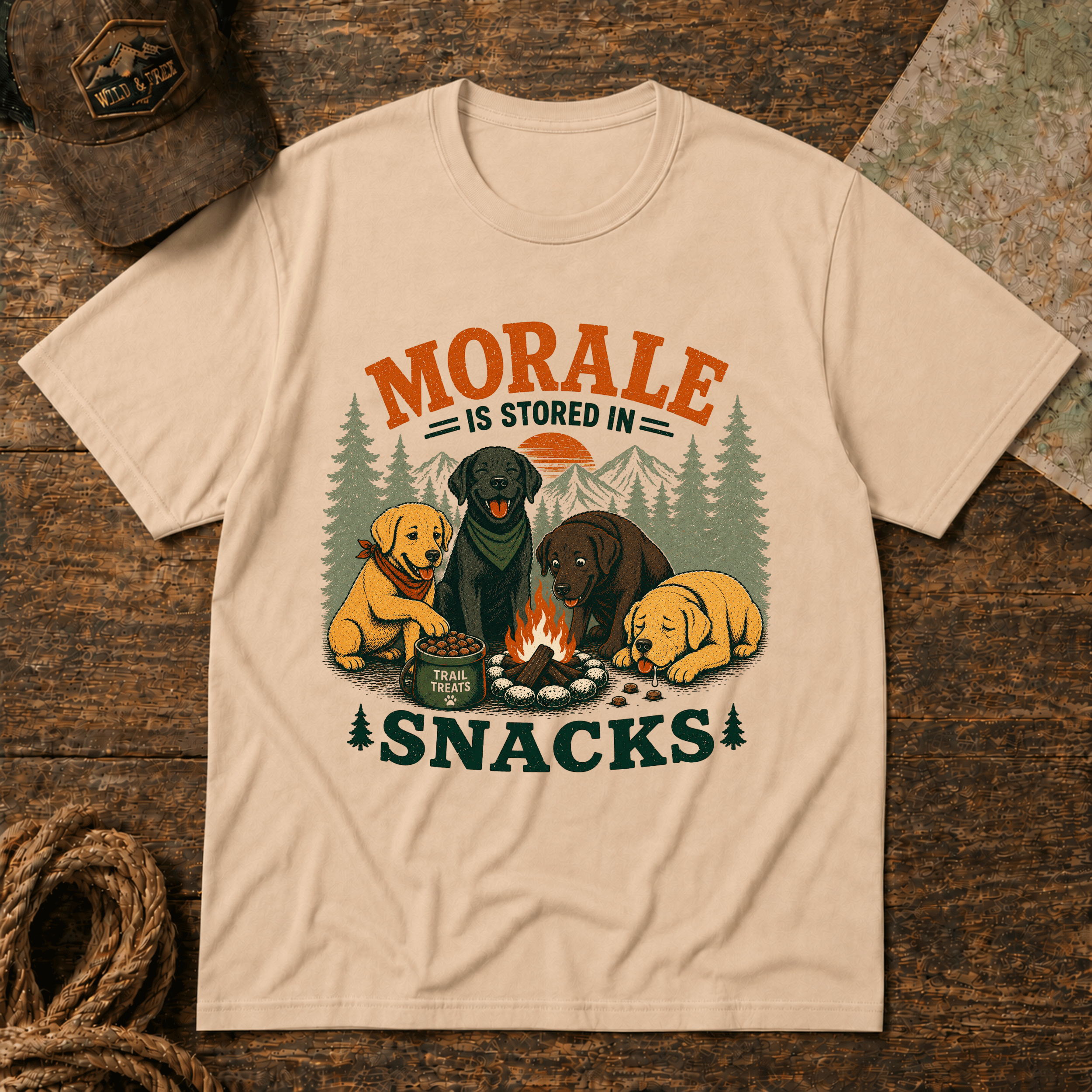 Morale snacks Labrador T-Shirt