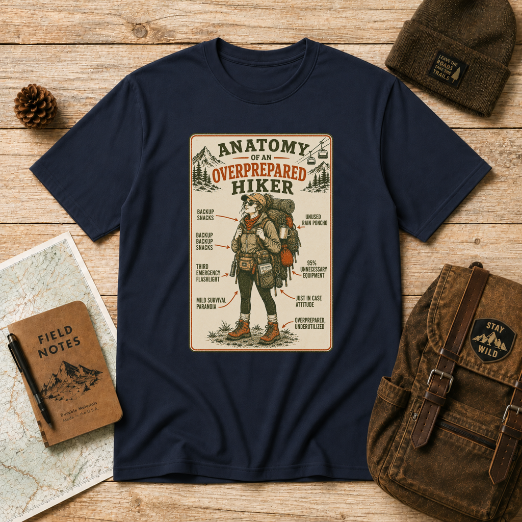 Anatomy of an Overprepared HIker T-Shirt