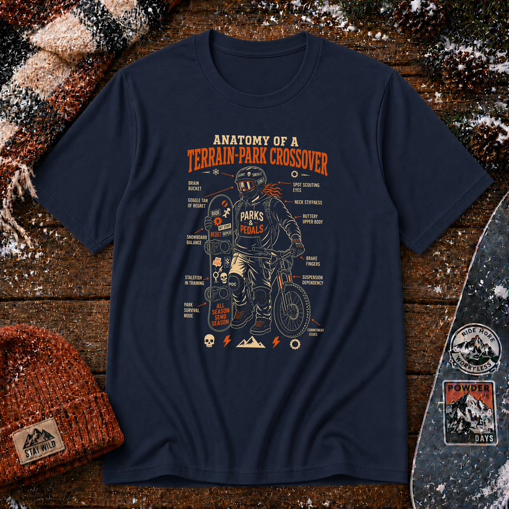 Anatomy of a Terrain Park Crossover T-Shirt