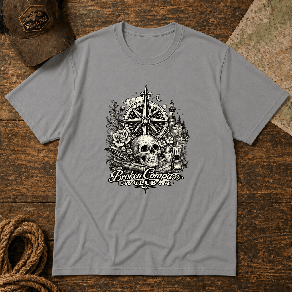 Broken Compass Club Traditional Tattoo T-Shirt