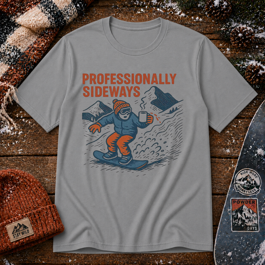 Professionally Sideways Snowboard T-Shirt