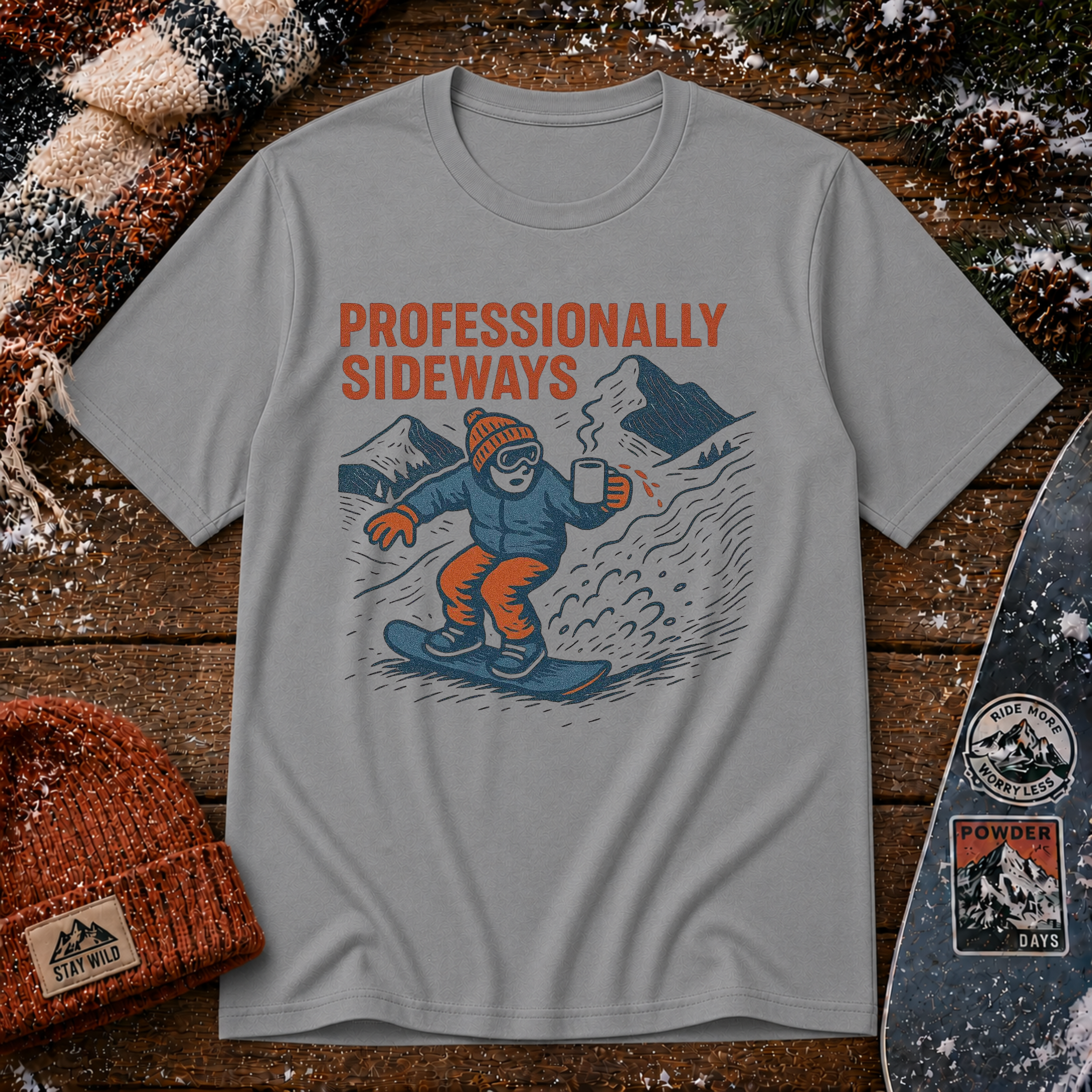 Professionally Sideways Snowboard T-Shirt