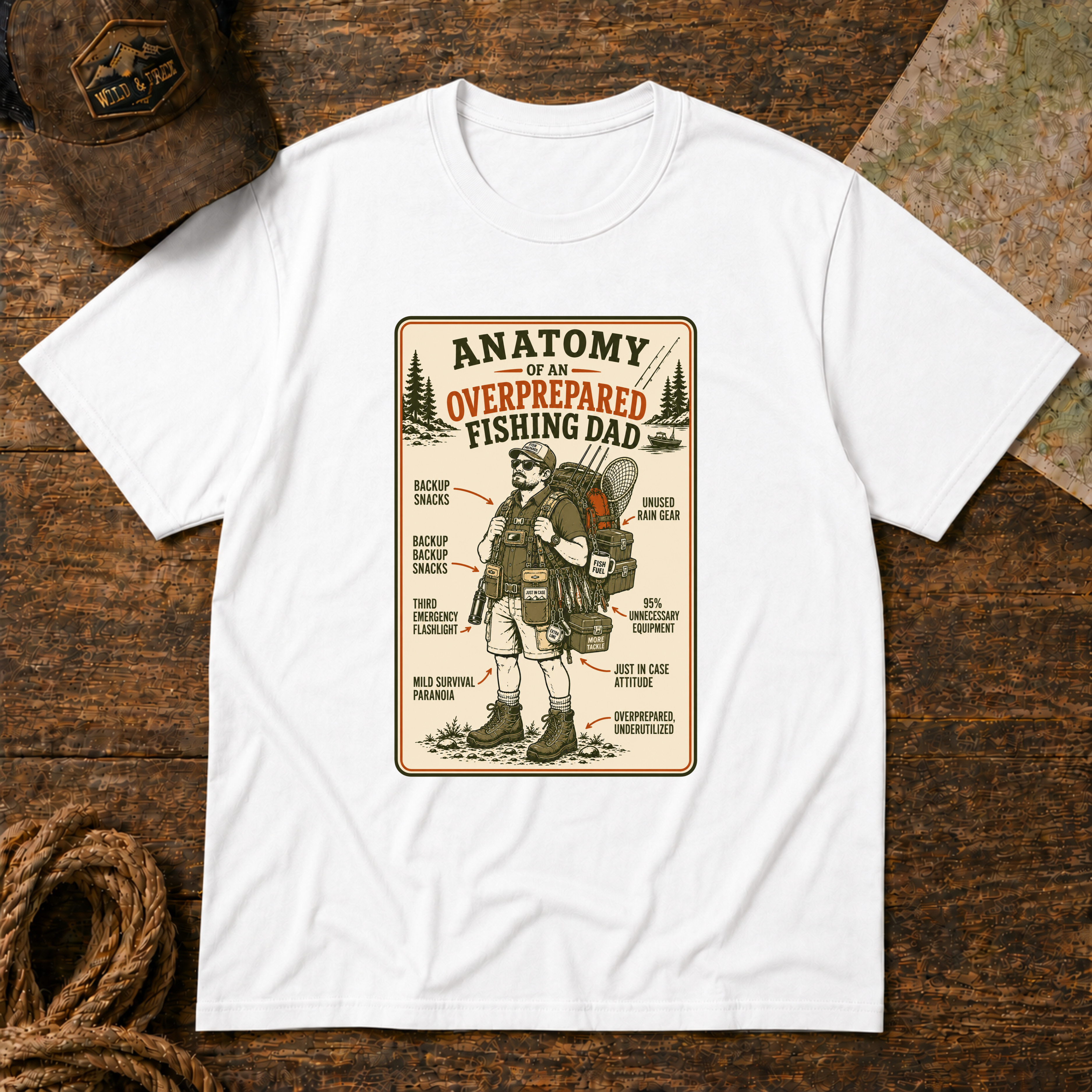 Overprepared Fishing Dad T-Shirt