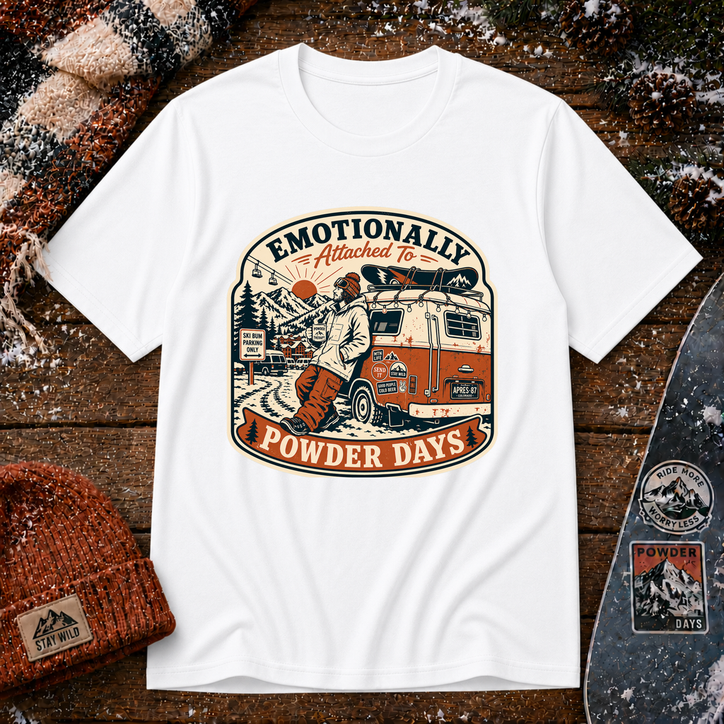 Emotionally attached to powder days T-Shirt