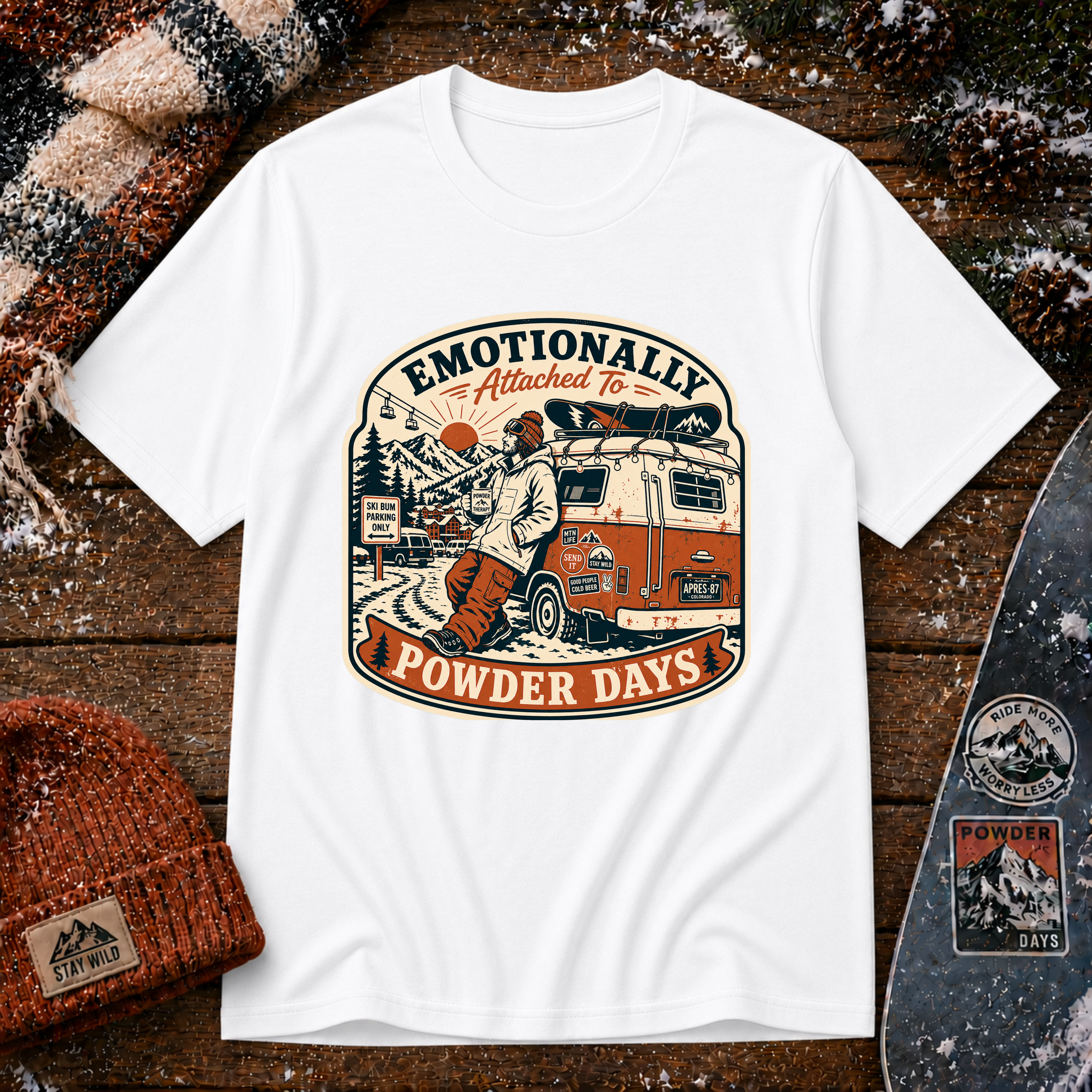 Emotionally attached to powder days T-Shirt