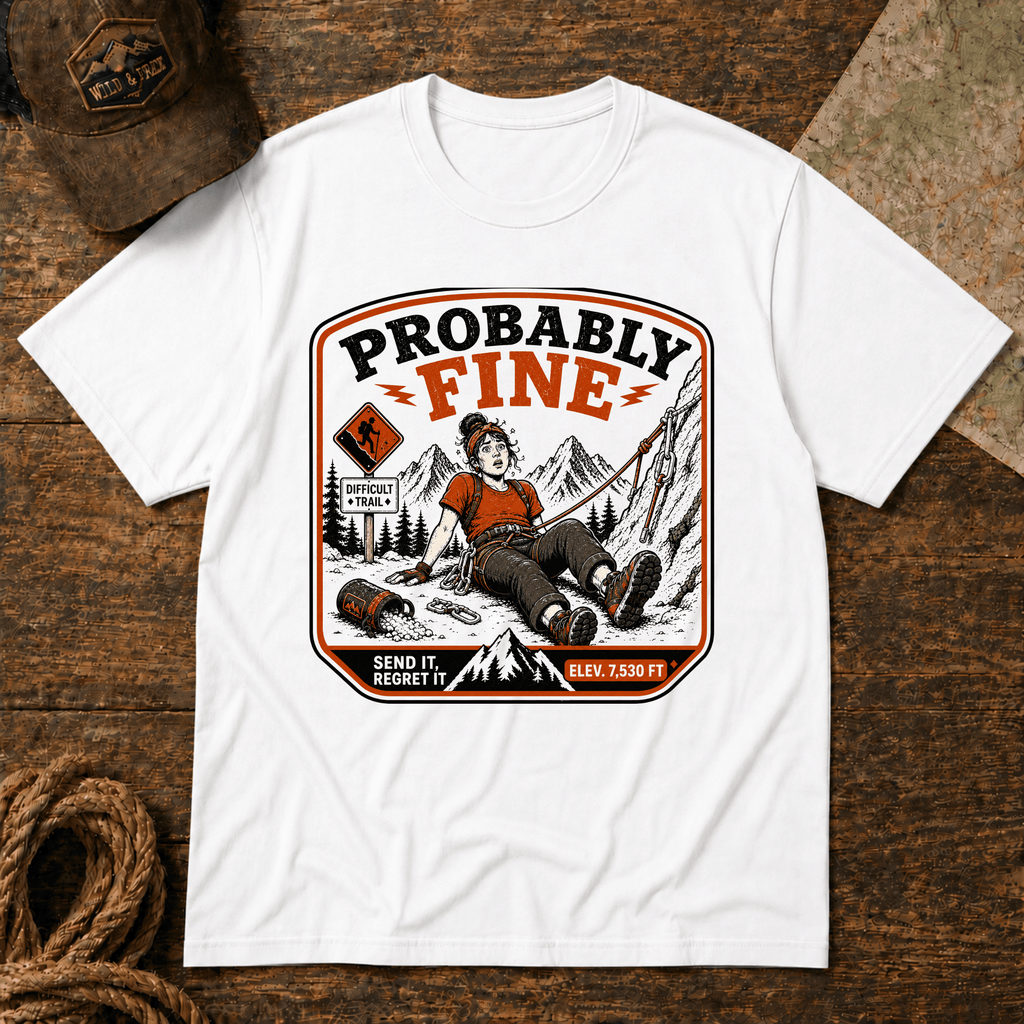 Probably Fine Female Climber T-Shirt