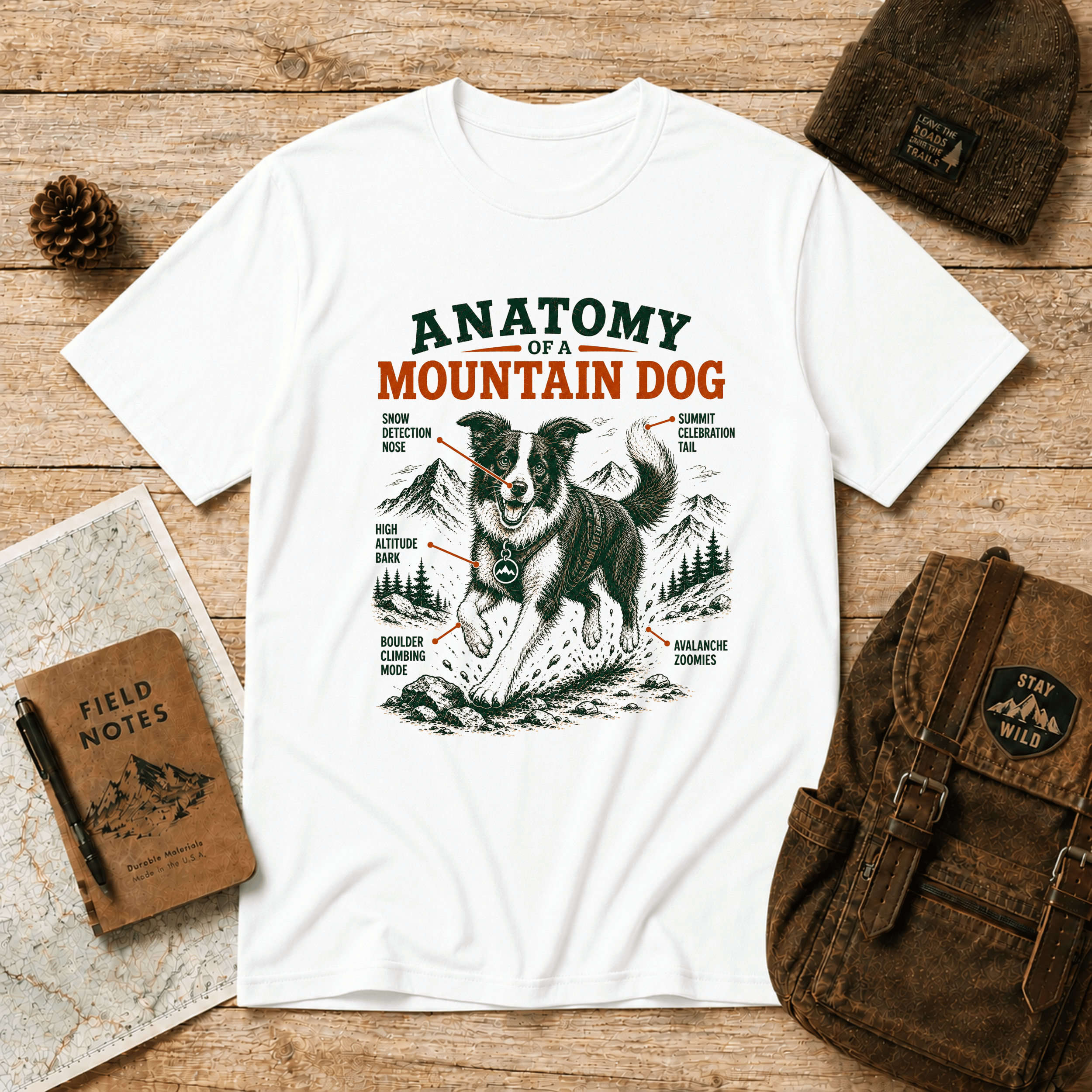 Anatomy of a mountain dog T-Shirt