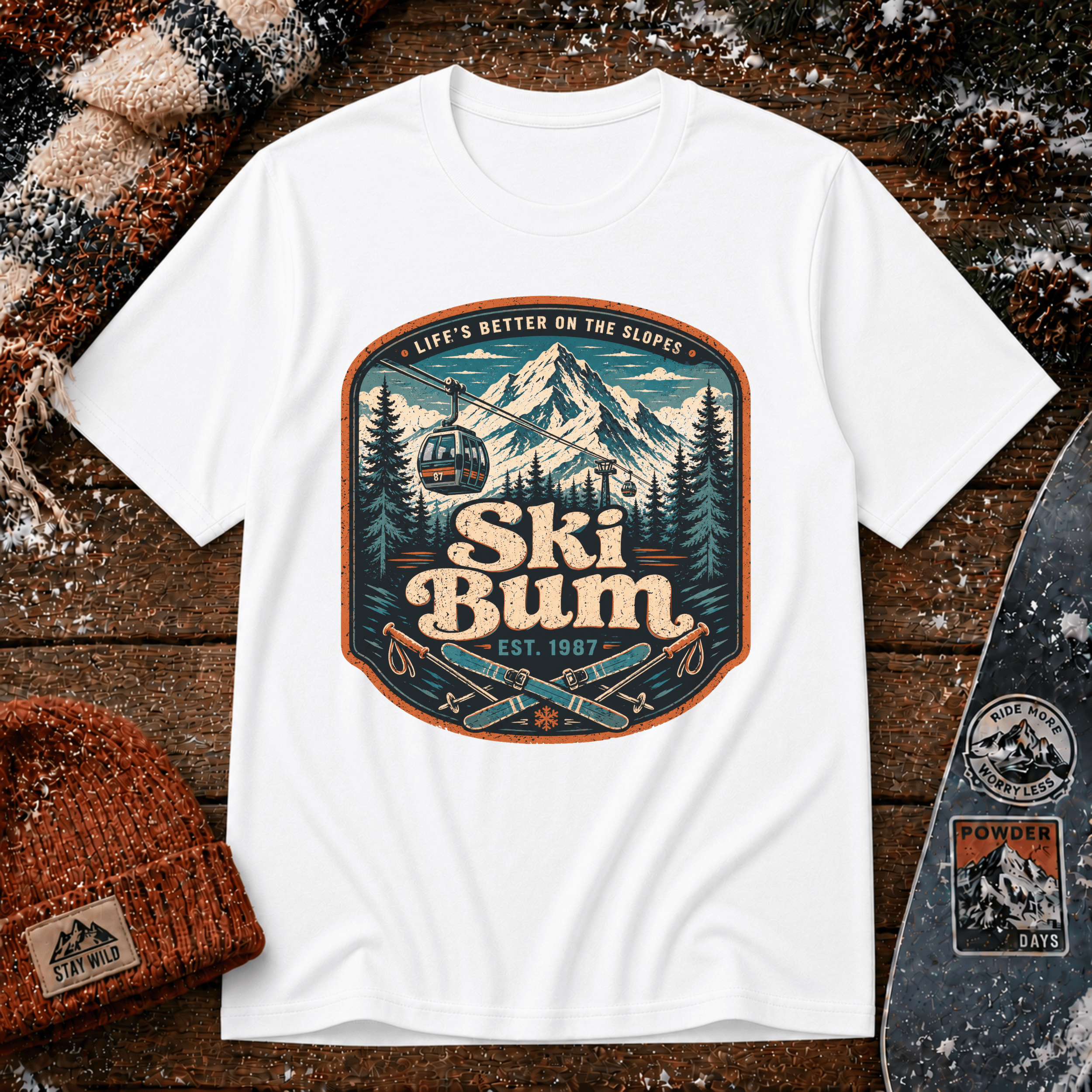 Ski Bum Gondola T-Shirt