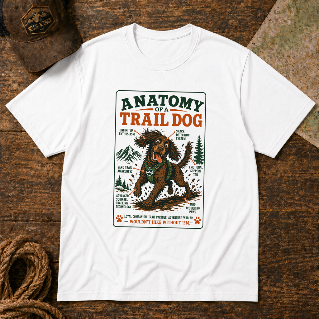 Anatomy of a Trail Dog Cocker T-Shirt