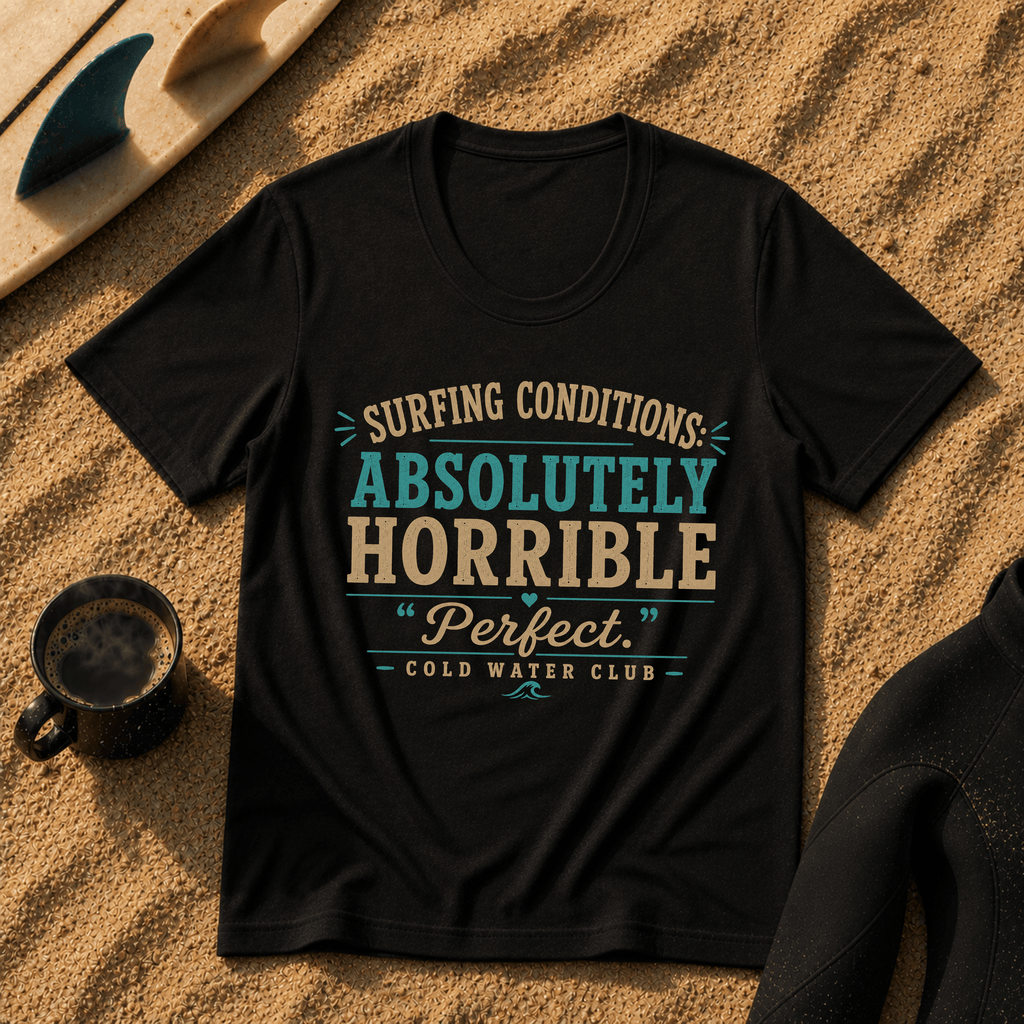 Surfing conditions, absolutely horrible T-Shirt