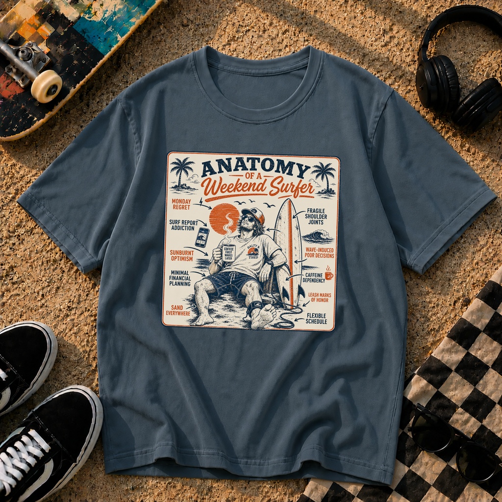 Anatomy of a Weekend Surfer T-Shirt