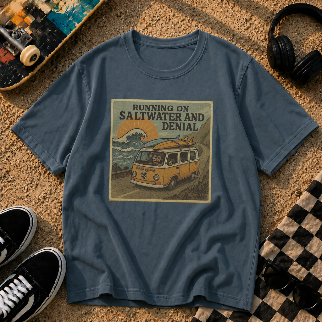 Running on Saltwater and Denial T-Shirt
